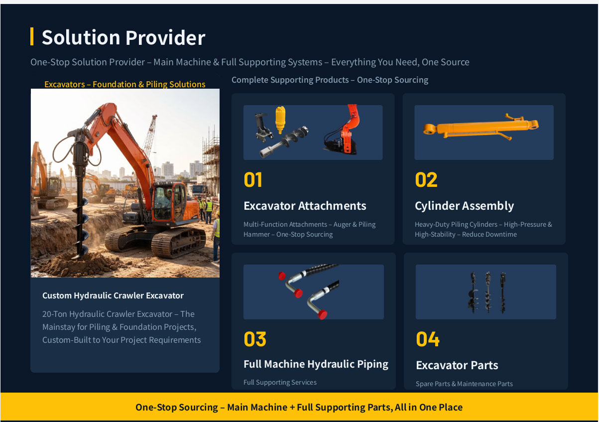 Excavator Auger Piling
