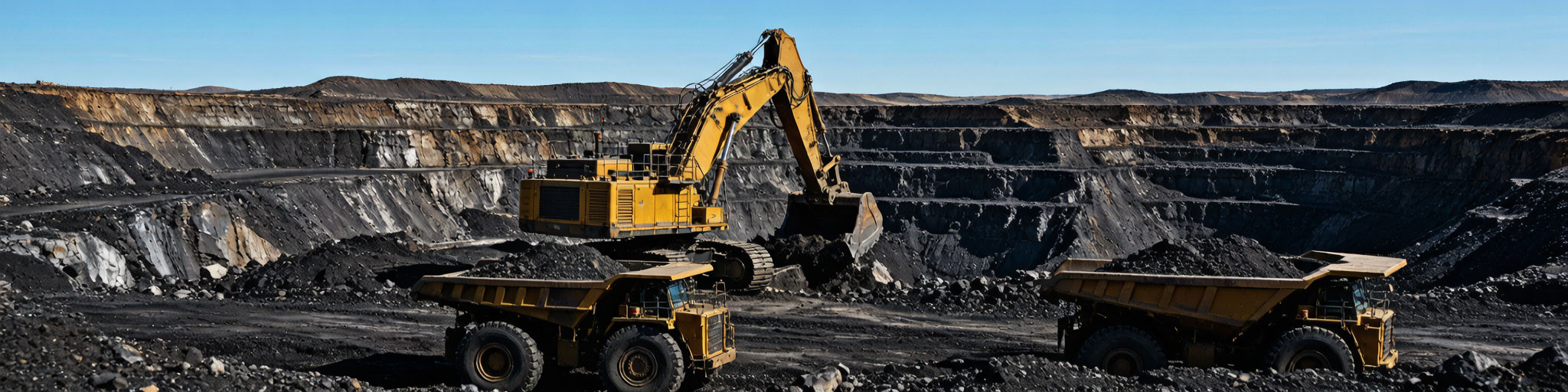 Open Pit Mining Site - Excavation Loading Transport Zones